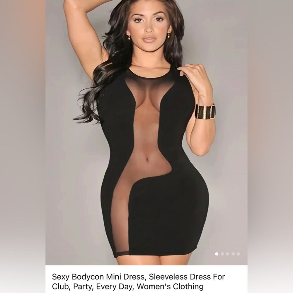 Sexy Bodycon Sleeveless Club Dress